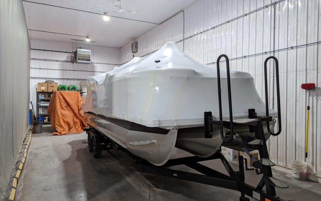 Shrink Wrap for a Pontoon Boat